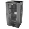 Sysracks - Server Rack - Wall Cabinet - 27U Wall Mount Rack on Casters Enclosure with Fans - Audio Rack - Network Rack - 24 Inch Depth AV Cabinet - Wheels - PDU - Shelf - Locking Cabinet - Black view 1