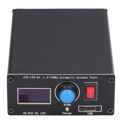 Mini Automatic Antenna Tuner, ATU100 Mini Antenna Tuner 0.96in Display USB Charging Tuner 1.855Mhz ATU100