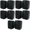 Rockville 10 WET-40B 4" 70V Commercial Indoor/Outdoor Wall Speakers Black Swivel view 1