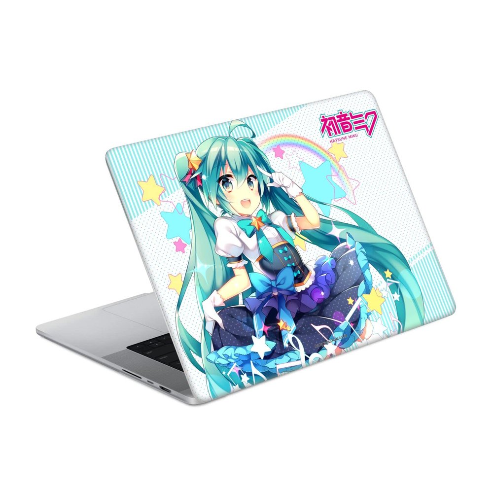 Head Case Designs Officially Licensed Hatsune Miku Stars and Rainbow Graphics Vinyl Sticker Skin Decal Cover Compatible with MacBook Pro 14" A2442