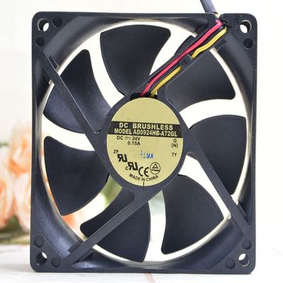 AD0924HB-A72GL 24V 0.15A 3.6W 2900RPM 56.06CFM 90X90X25MM 3-Wire Cooling Fan