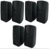 Rockville 6 WET-40B 4" 70V Commercial Indoor/Outdoor Wall Speakers Black Swivel view 1