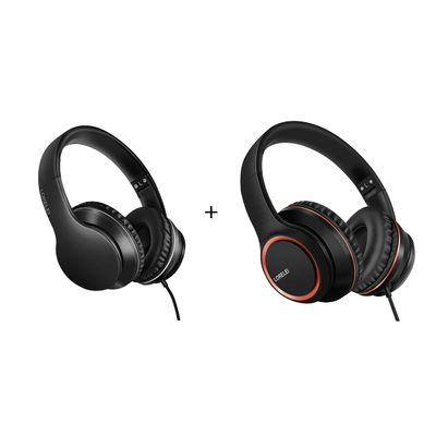 LORELEI X6 Wired Over Ear Headphones (Space Black) & X8 Wired Over Ear HeadphonesSpace Black