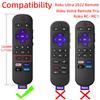 AKSHFETH Silicone Cover for 5.71 Inch Roku Ultra 2022 Remote/Roku Voice Remote Pro/RC-MC1 Shockproof Durable Protective Remote Case with Lanyard (Gray) view 2