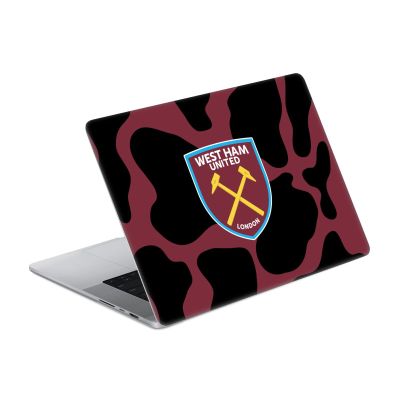 Head Case Designs Officially Licensed West Ham United FC Cow Print Art Vinyl Sticker Skin Decal Cover Compatible with MacBook Pro 14" A2442