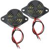 MEETOOT Piezo Electric Tone Buzzer Alarm DC 3-24V 30x15mm High Decibel Continuous Sounder Electronic Buzzer Alarm for Physics Circuits Continuous Sound view 1