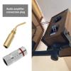 Create idea 4Pcs Banana Musical Speaker Cable Plugs Banana Plug Curved Pin Screw Type Audio Speaker Cable Connector Accessories Aluminum view 3