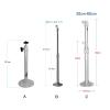 ARZARF Projector Wall Mount Speaker Stand Ceiling Bracket Metal Bracket Adjustable 360 Degree Projector Stand (Color : Brass) view 2
