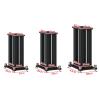 ARZARF Professional Speaker Tripod Audio Stand Desktop Tray Metal Wood Surround Floor Stand Home Speaker Stand (Size : 25x30x20cm) view 2