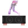 ARZARF KTV Subwoofer Shock-Absorbing Speaker Rack Shock-Absorbing Pad Bar Professional Audio Rack Audio Bracket (Color : Brass) view 4