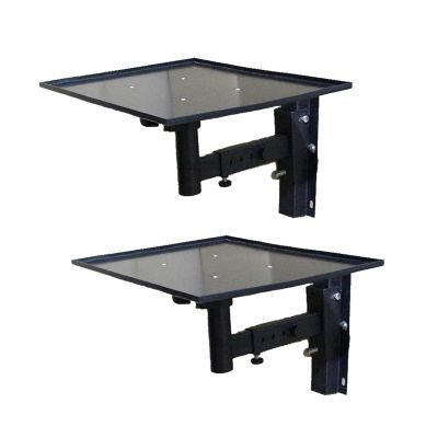 ARZARF Speaker Wall Bracket Universal Large Tray Bedside Bracket Steel Plate Projector Wall Bracket Audio Hanger