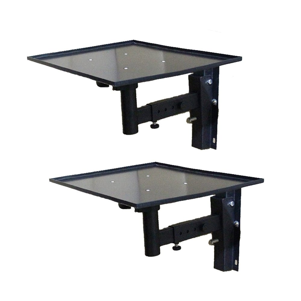 ARZARF Speaker Wall Bracket Universal Large Tray Bedside Bracket Steel Plate Projector Wall Bracket Audio Hanger
