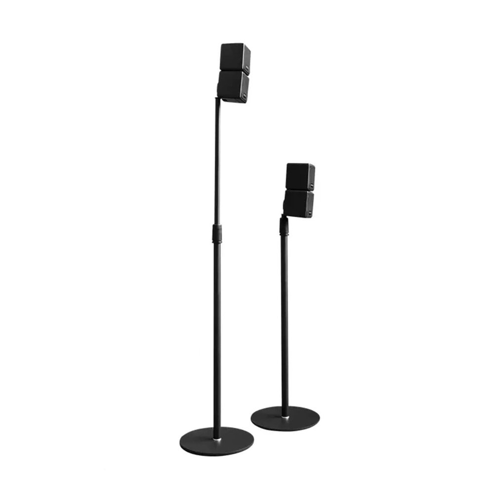 ARZARF Audio Rack Home Theater Surround Speaker Bracket Shelf Metal Floor Lift Bracket Satellite Audio Bracket (Color : Brass)