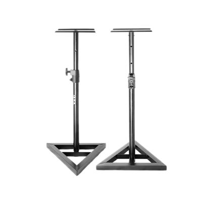 ARZARF Audio Bracket Tripod Speaker Bracket Professional Lift Tripod Metal Floor Surround Desktop Ktv Audio Bracket (Color : Brass)