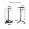 ARZARF Audio Bracket Tripod Speaker Bracket Professional Lift Tripod Metal Floor Surround Desktop Ktv Audio Bracket (Color : Brass) view 2