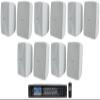 Rockville RCS350-6 350W RMS Commercial Amp with WET-40W White Speakers view 1