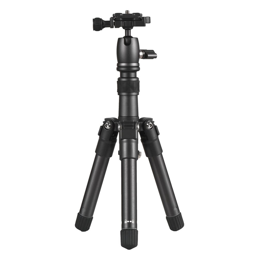 Andoer Tripod Mobile Camera 66 cm, Portable Lightweight Smartphone Tripod with 360 Rotating Ball Head 1/4" Screw QR Plate Carrying Bag for DSLR Camera Smartphone, Load 5 kg