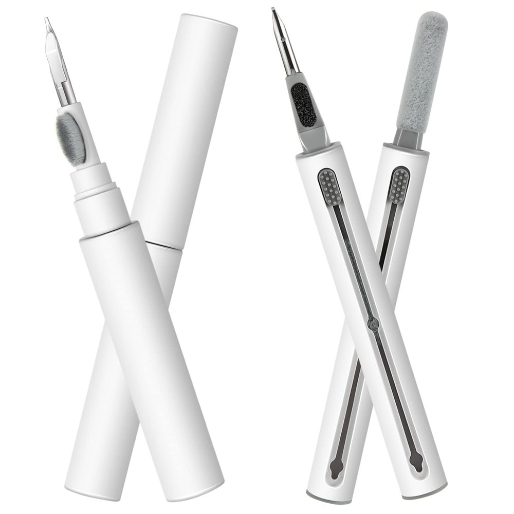 Gokbuy 2pcs Cleaner Kit, Multi-Function Cleaner Kit for Bluetooth Camera Earphone Computer (White)