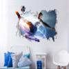 3D Soccer Wall Decor - Soccer Player Stickers - Sport Wall Art - Football Boys Room Decorations for Bedroom - Man Cave Wall Decor- Football Accessories Boys - Ball Decals - Soccer Player Decal - Soccer Wall Decal (30"W x 20"H (76cm x 51cm)) view 3
