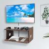 BEARUT Floating Projector Shelf Rack Router Shelf Wall Mount Holder TV Stand WiFi Router Storage Box Modem Cable Box Cover Hider TV Shelf for Xbox Projector DVD Players Games Consoles TV Accessories view 2
