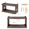 BEARUT Floating Projector Shelf Rack Router Shelf Wall Mount Holder TV Stand WiFi Router Storage Box Modem Cable Box Cover Hider TV Shelf for Xbox Projector DVD Players Games Consoles TV Accessories view 3