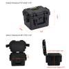 MEIJIA Premium Waterproof Hard Compact Camera Case with customizable fit foam,Full Protection with Light&Convenient Design,11.8"x9.82"x7.75",Elegant Black view 4