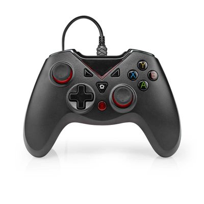 NEDIS Gamepad | USB Type-A | Powered by USB | PC | Number of Buttons: 12 | Rope Length: 1.60 m | Black