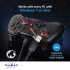 NEDIS Gamepad | USB Type-A | Powered by USB | PC | Number of Buttons: 12 | Rope Length: 1.60 m | Black view 2