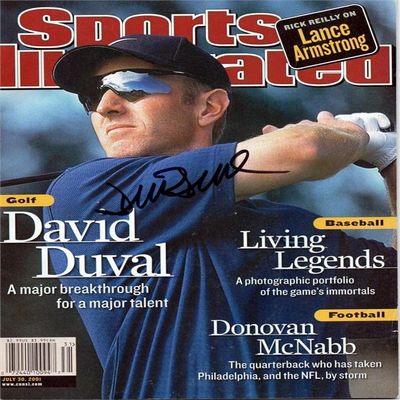 Autograph Warehouse 689943 David Duval Autographed Sports Illustrated Golf July 2001 Magazine
