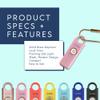 Shes BirdieThe Original Personal Safety Alarm for Women by WomenLoud Siren, Strobe Light and Key Chain in a Variety of Colors (Blossom) view 3