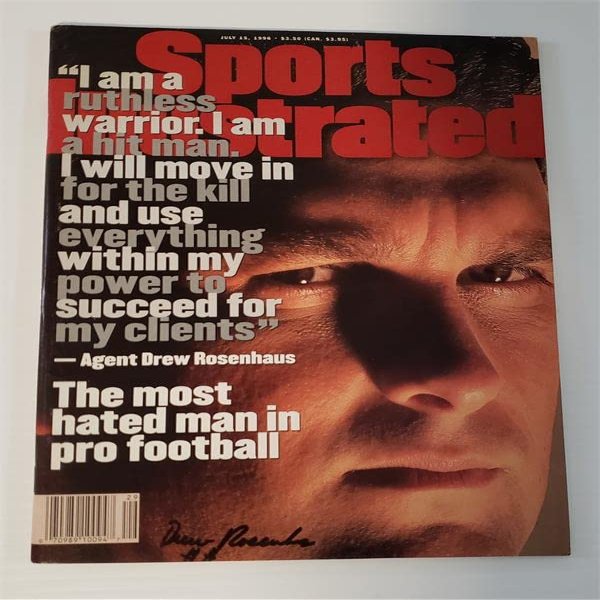 Autograph Warehouse 726149 Drew Rosenhaus Autographed Sports Illustrated Football Agent Magazine