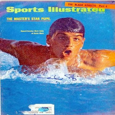 Autograph Warehouse 17226 Mark Spitz Autographed Sports Illustrated Swimming Olympics No.2 Magazine