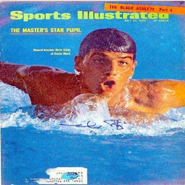 Autograph Warehouse 17226 Mark Spitz Autographed Sports Illustrated Swimming Olympics No.2 Magazine