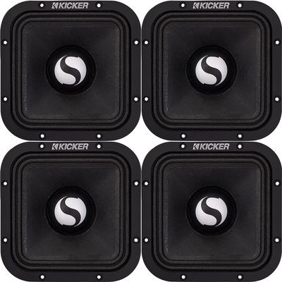 KICKER Speaker Package of 2 Items: Four 7" ST Series P.A Style Midrange Speakers 8-Ohm - 2X 49ST7MR8
