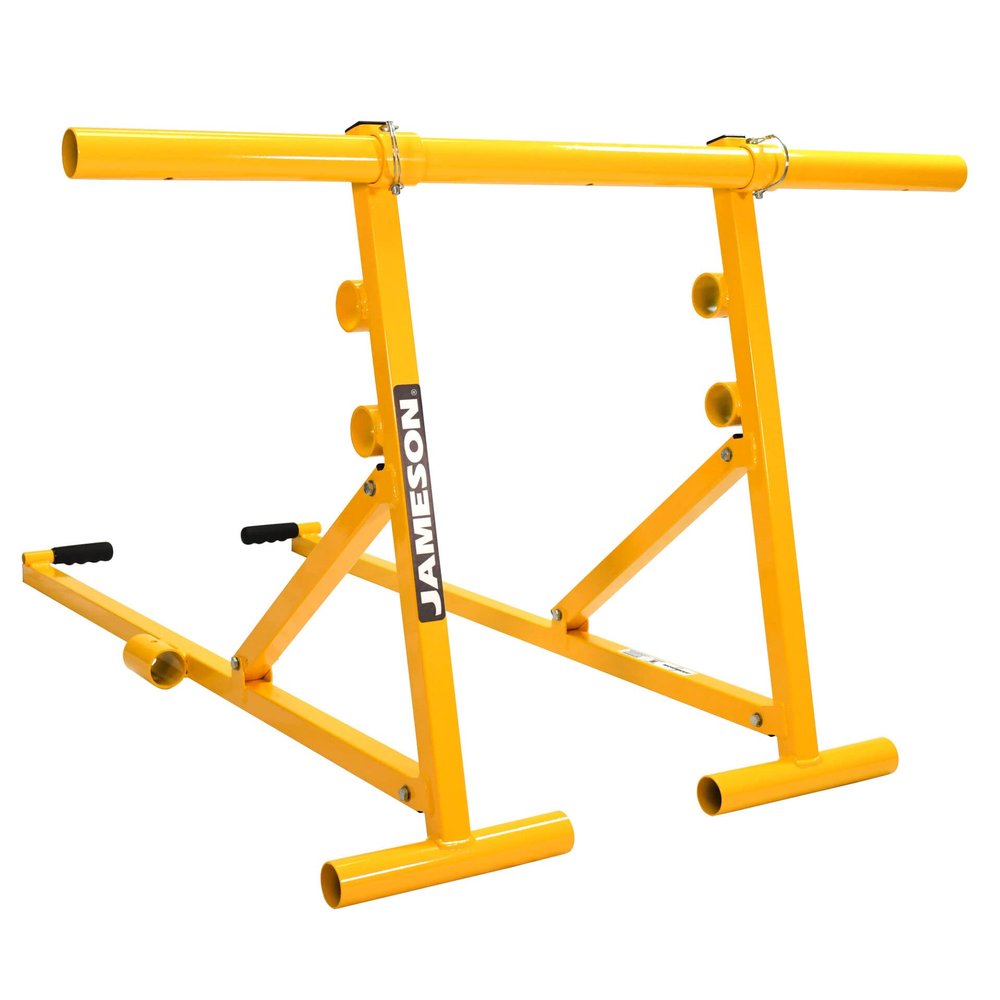 Jameson Heavy Duty Portable Reel Buck Adjustable Steel Cable Reel Stand, 1,000 lb Capacity | Holds Reels up to 54 Diameter x 40 Width | Collapsible, Quick Setup | Made in USA