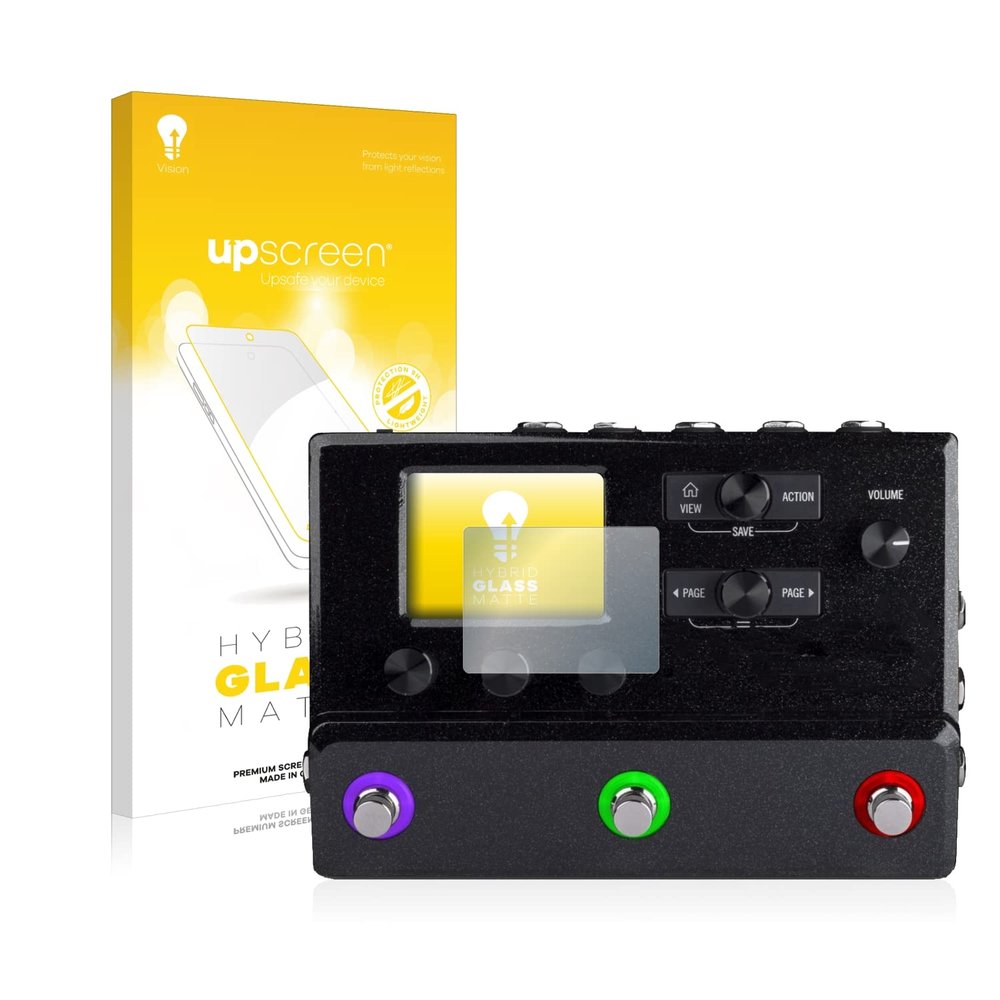 upscreen Matte Screen Protector Glass Film compatible with Line 6 hx stomp - Anti-Glare, Anti-Fingerprint, 9H Glass Protection
