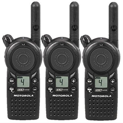 3 Pack of Motorola CLS1410 Two Way Radio Walkie Talkies (UHF) (SG_B00TR774GU_US) (Renewed)