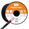 OSD Audio 12/2 Speaker Wire 12 AWG/Gauge 2 Conductor 100FT UL List in Wall Direct Burial Graded CL2/CL3 Oxygen Free Copper OFC Heavy Duty Spool - Black view 1