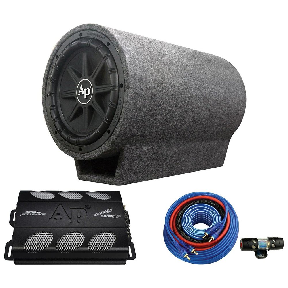 Audiopipe TUBOX1050 10 Loaded Tube Bass Combo - Tspx1050 In Tube / Apcle1002 / Bms1500x