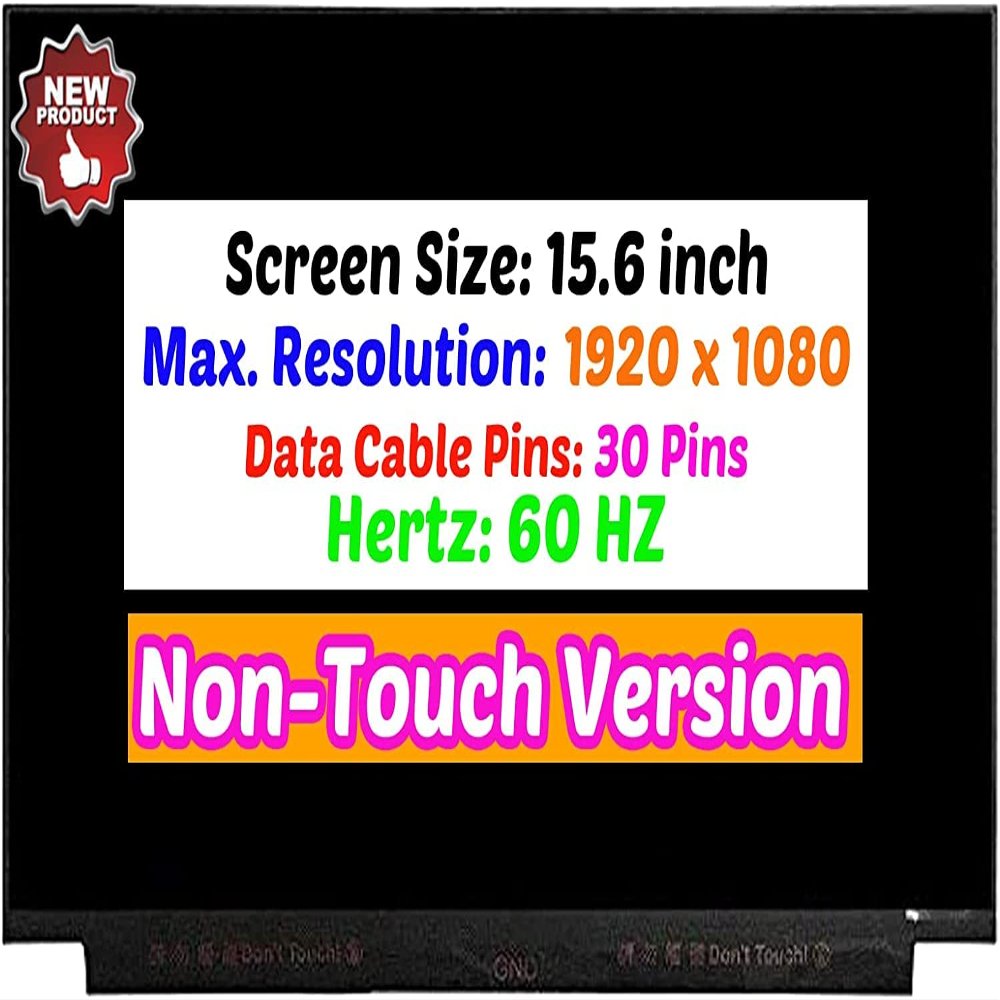 BTSELSS 15.6" LCD Screen Replacement for HP 15-DY 15Z-EH M09824-001 Display Panel FHD 1920 * 1080 30 pin 60 Hz Non-Touch (Without Tabs)