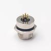 M8 3 Pin Female Straight Blukhead M12-1.0 Outer Thread PCB Mount Connector, Waterproof Circular Adapter Field Assembly Panel Receptacles for Electrical bike view 2