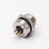 M8 3 Pin Female Straight Blukhead M12-1.0 Outer Thread PCB Mount Connector, Waterproof Circular Adapter Field Assembly Panel Receptacles for Electrical bike view 3