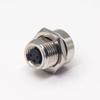 M8 3 Pin Female Straight Blukhead M12-1.0 Outer Thread PCB Mount Connector, Waterproof Circular Adapter Field Assembly Panel Receptacles for Electrical bike view 4