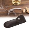 Bottle Opener Leather Case Black Professional Pocket Folding Knife Carrier view 3