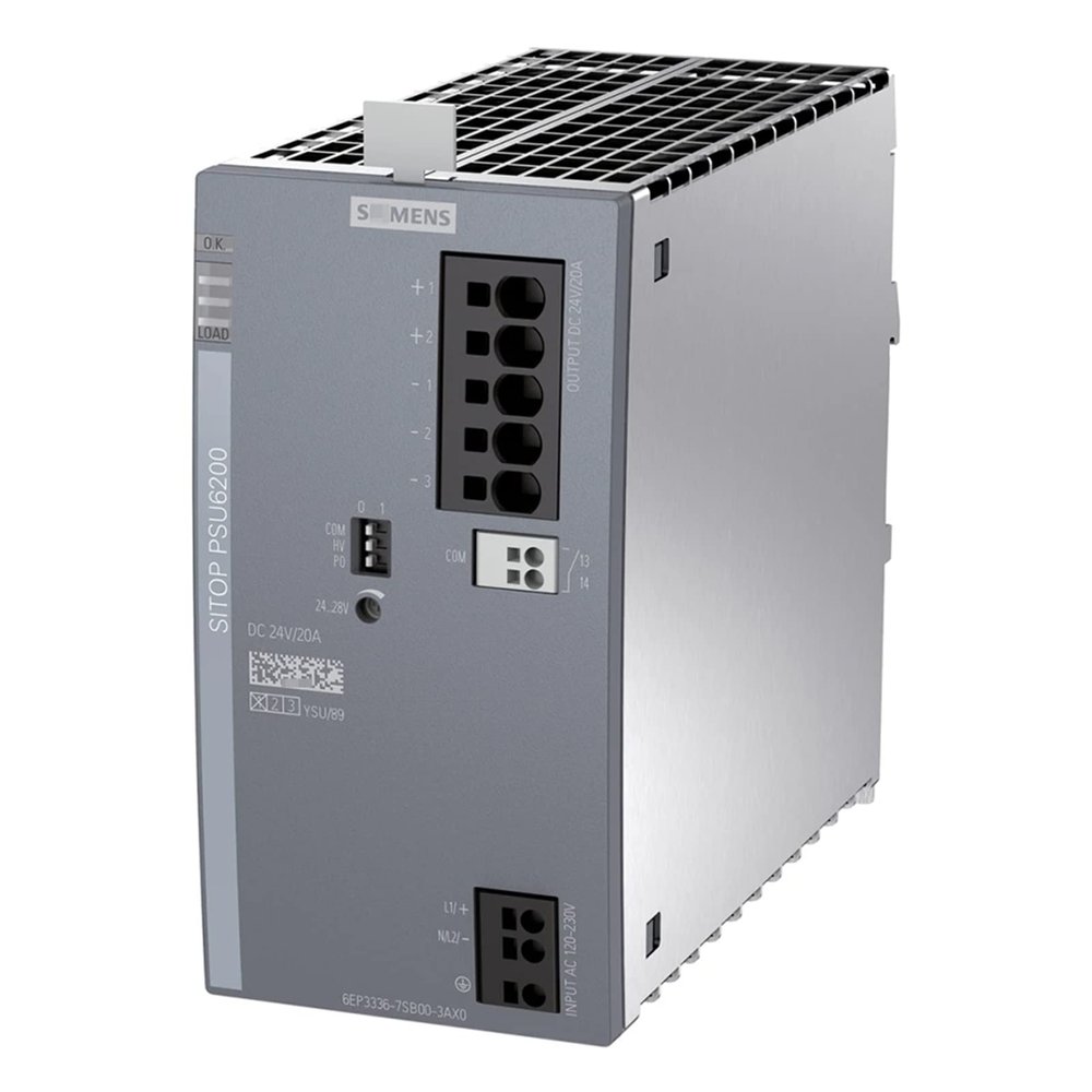 6EP3336-7SB00-3AX0 PSU6200 24V/20A Stabilized Power Supply 6EP33367SB003AX0 Sealed in Box 1 Year Warranty Fast Shipment