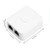 2 Port Gigabit Ethernet Network Switch, RJ45 Network Splitter Adapter, Support Cat 5, Cat 5e, Cat 6, and Cat 7, Extender Switch, 2 in 1 Out 1 in 2 Out view 4