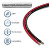 18AWG 100FT Speaker Wire, 2 Conductors Electrical Red Black Cable Hookup LED Lighting Strips Flexible Wire Extension Cord 18 Gauge Copper Clad Aluminum Copper Wire 12V/24V DC Cable view 3