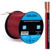 16AWG 100FT Speaker Wire, 2 Conductors Electrical Red Black Cable Hookup LED Lighting Strips Flexible Wire Extension Cord 16 Gauge Copper Clad Aluminum Copper Wire 12V/24V DC Cable view 1