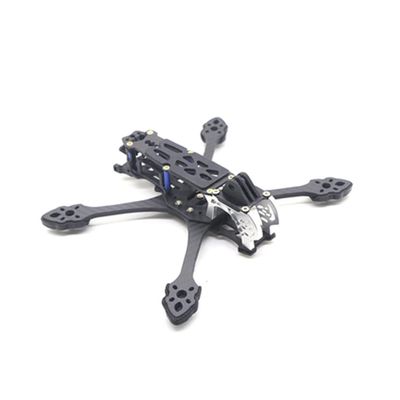 FEICHAO Drone Frame HD Digital Graphics Mounting Carbon Fiber Rack Kit Compatible with MAK5 O3 Quadcopter Drone (Black)
