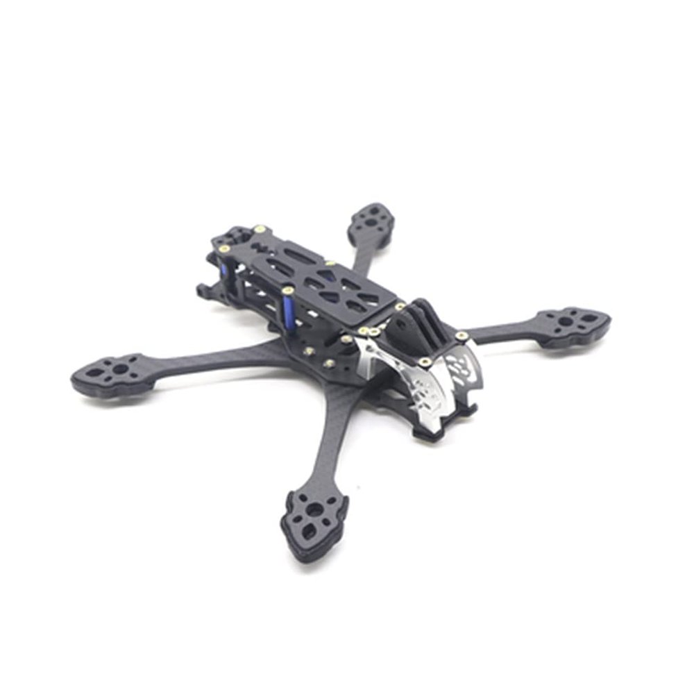 FEICHAO Drone Frame HD Digital Graphics Mounting Carbon Fiber Rack Kit Compatible with MAK5 O3 Quadcopter Drone (Black)